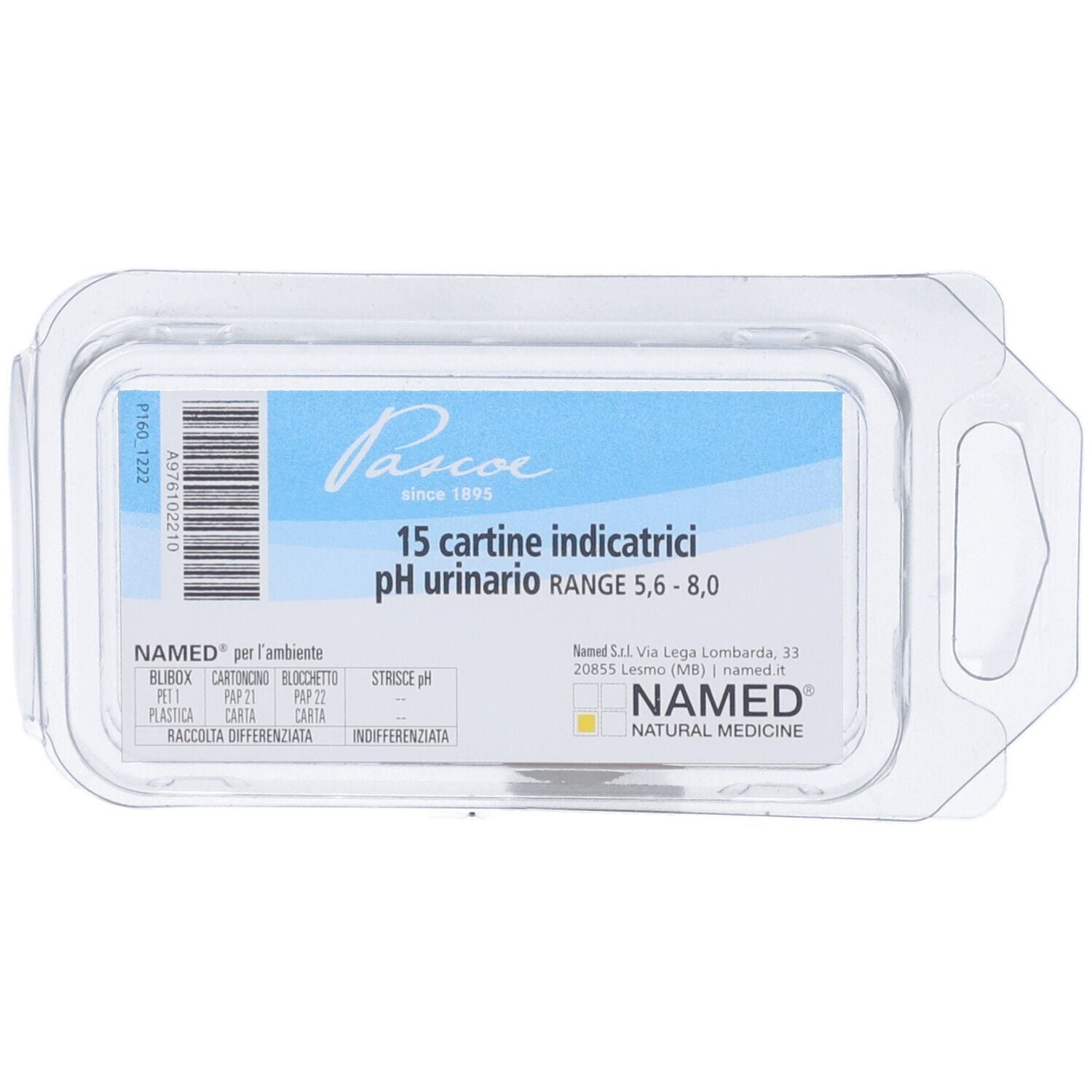 Named Cartina Rilevatrice Ph Urinario 15 Pezzi