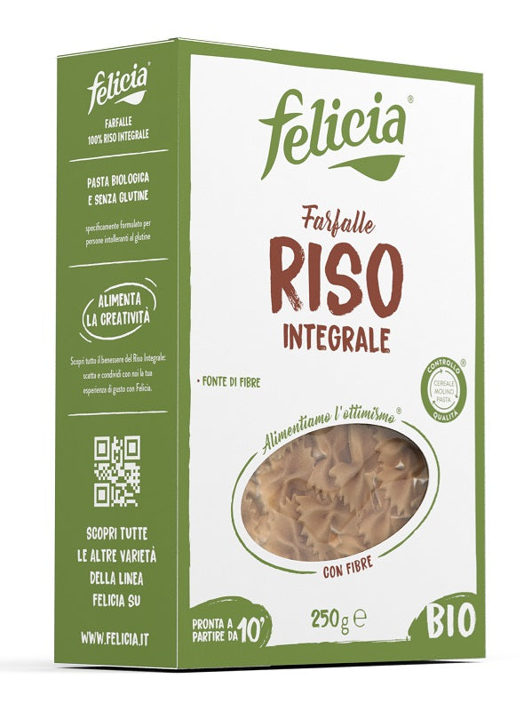 Felicia Farfalle Riso Integrale 250 g-0