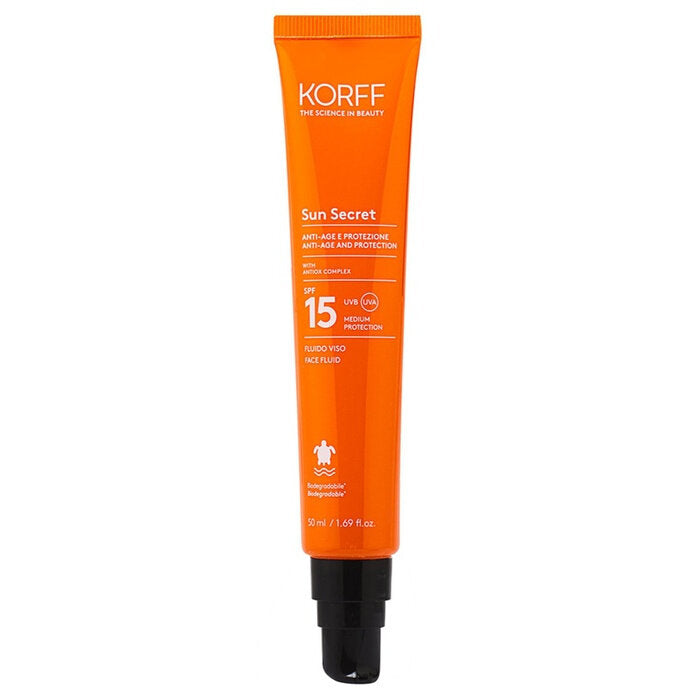 Korff Sun Secret Fluido Viso SPF15 Anti age 50ml-2