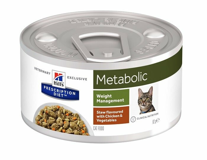 Hill's Prescription Diet Metabolic Cibo Umido Con Pollo Gatti Adulti Lattina 82g-2