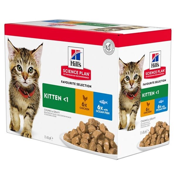 Hill's Science Plan Kitten Multipack Alimento Umido Per Gatti Cuccioli 12 Bustine 85g-2