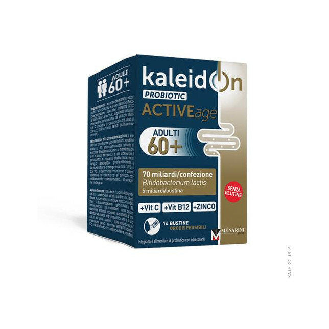 Kaleidon Probiotic Active Age 60+ Adulti integratore di fermenti lattici 14 bustine-2