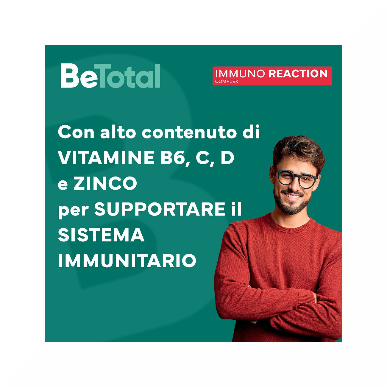 Be-Total Immuno Reaction Integratore Alimentare Difese Immunitarie Vitamina C 8 Flaconcini-4