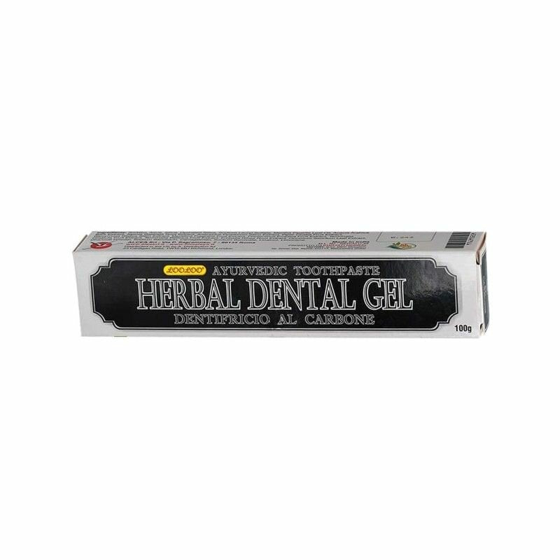 Herbal Dental Gel dentifricio Ayurvedico al carbone 100g-1