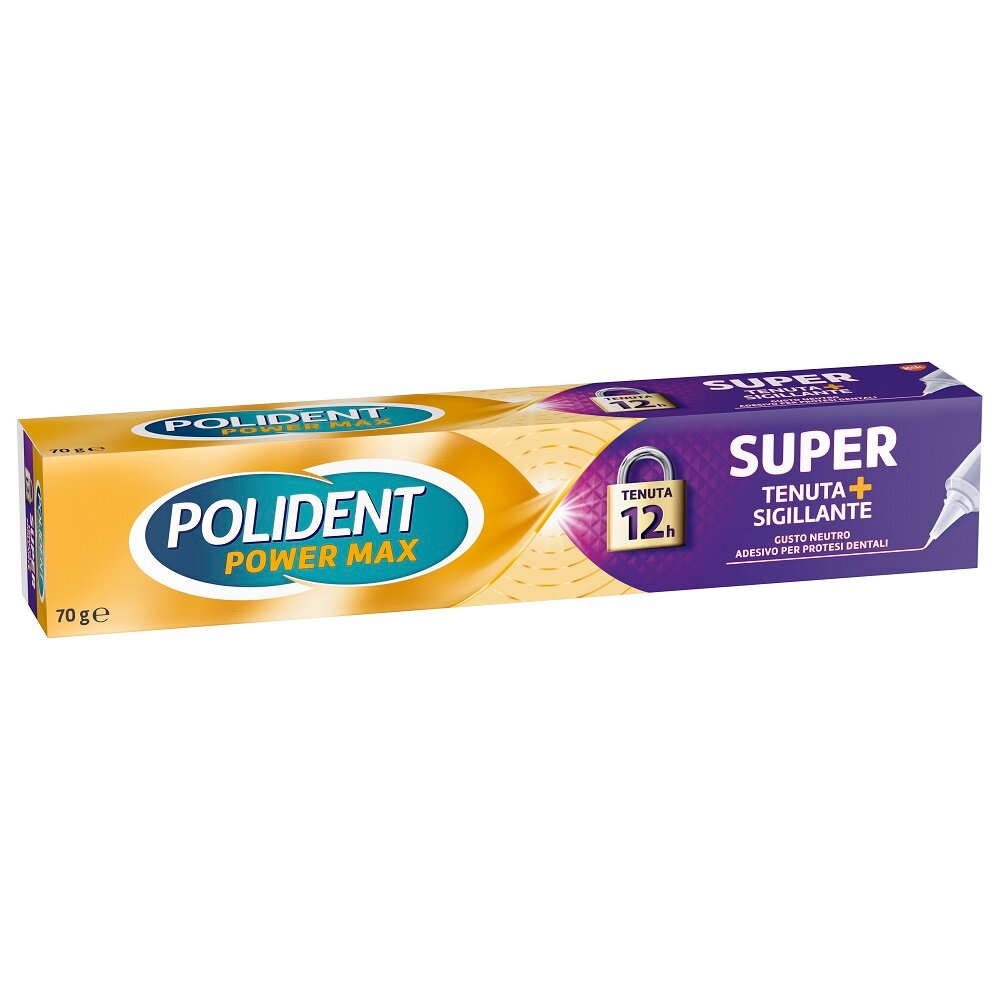 Polident Super Tenuta+Sigillante Adesivo Per Protesi Dentale Gusto Neutro 70g-13