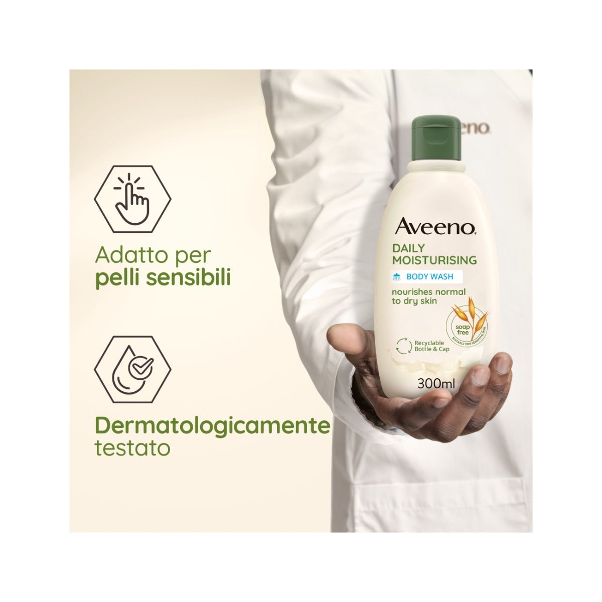 Aveeno Daily Moisturising Bagno Doccia profumo delicato 300ml-11