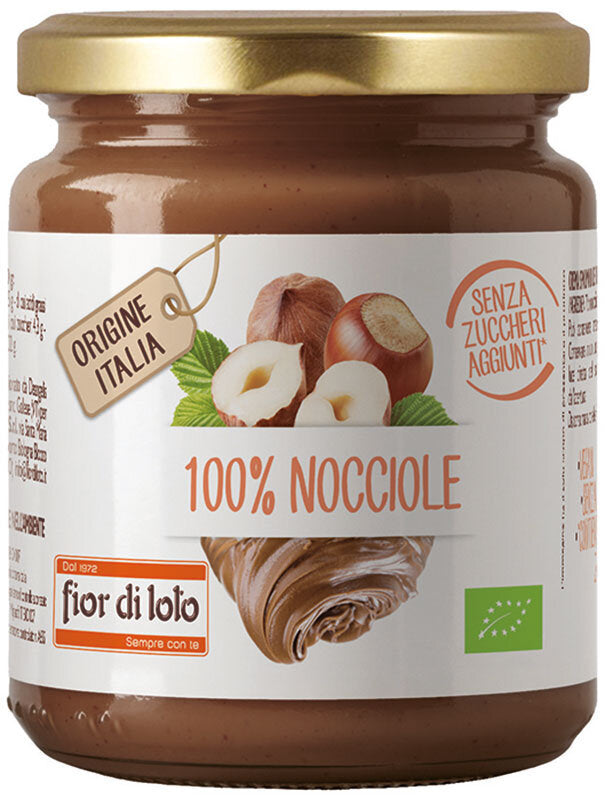 Fior Di Loto Crema 100% Nocciole Tostate 200g-1
