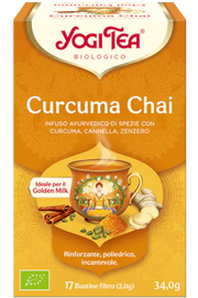 Yogi Tea Curcuma Chai infuso ayurvedico bio 17 bustine filtro