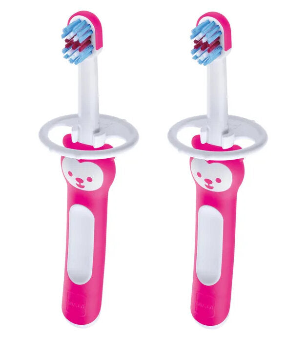 Mam Baby's Brush spazzolini per bambini 6+ mesi colore rosa 2 pezzi-2