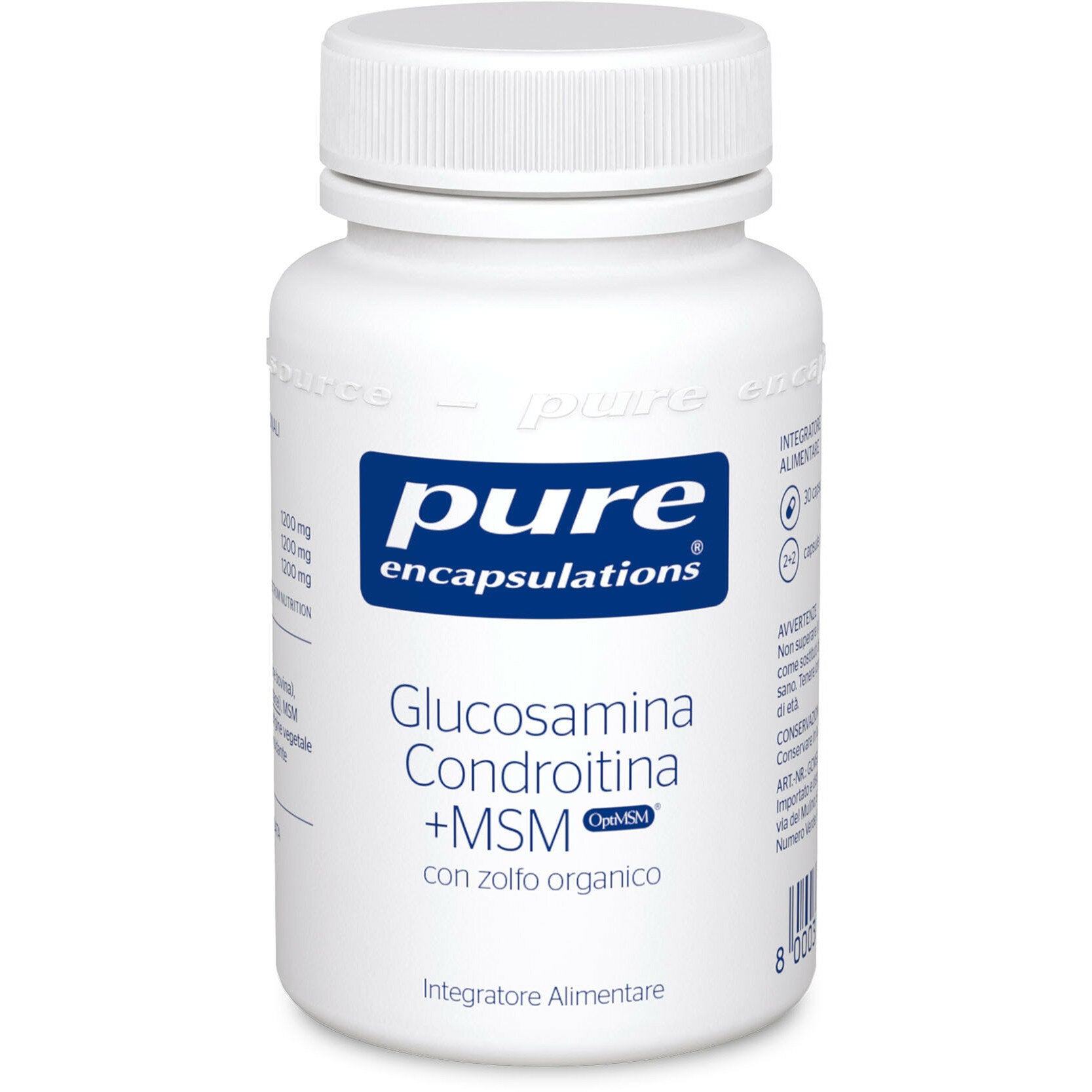 Pure Encapsulations Glucosamina Condroitina +MSM 30 Capsule-2