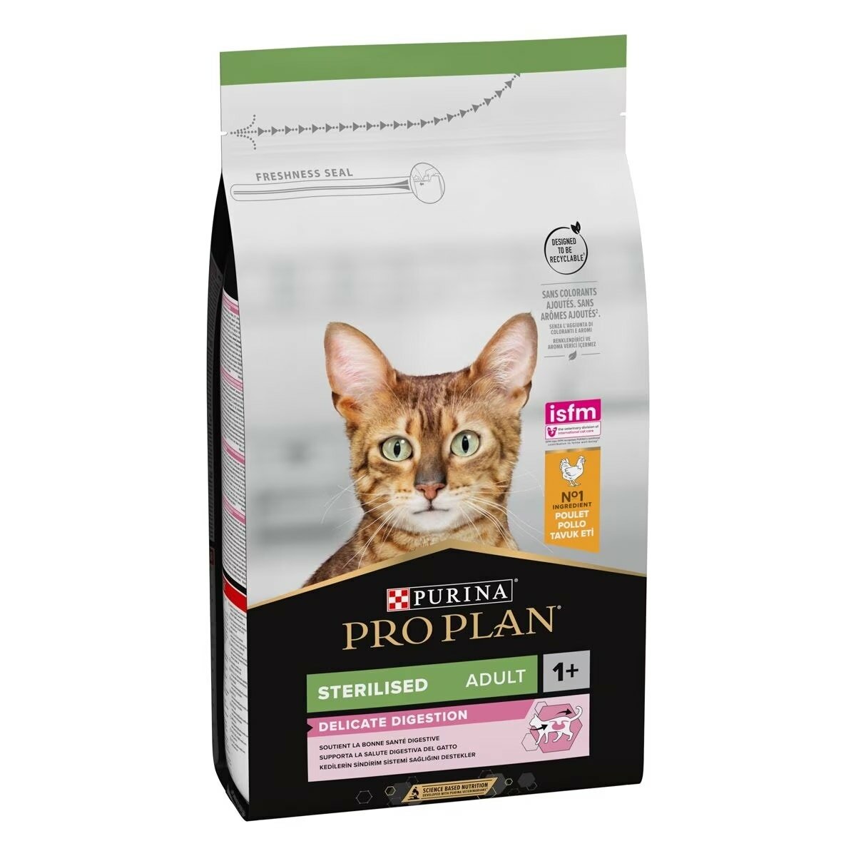 Purina Pro Plan Sterilised Adult 1+ Delicate Digestion Cibo Secco Con Pollo Gatti Adulti Sacco 1,5 k-2