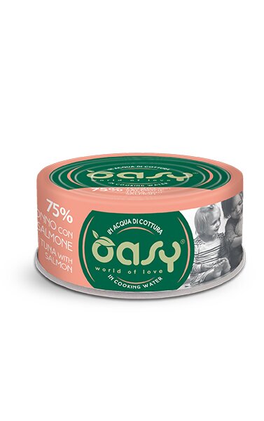 Oasy More Love Gatto Tonno con Salmone 70g-1