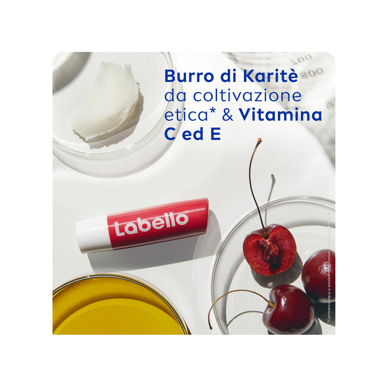 Labello Cherry Shine Burrocacao Labbra Colorato E Idratante All'aroma Di Ciliegia 4,8g-4