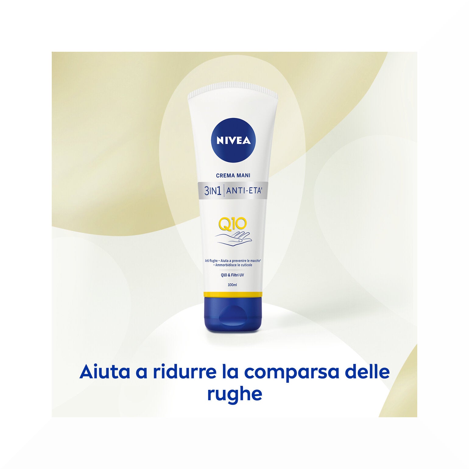 Nivea Q10 Crema Mani 3in1 Anti-età Q10 100ml Idratante Antirughe E Antimacchie Con Q0-2