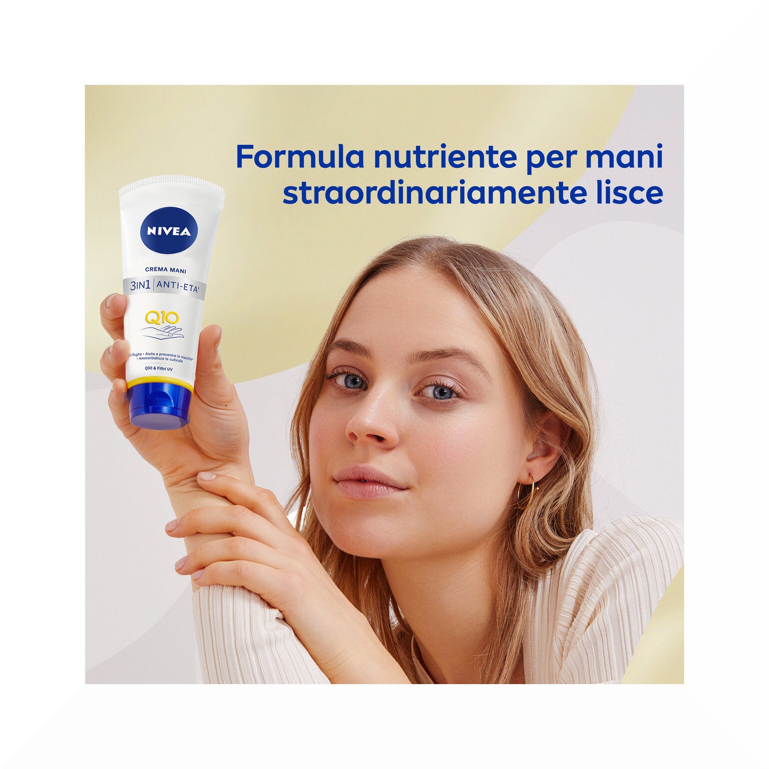 Nivea Q10 Crema Mani 3in1 Anti-età Q10 100ml Idratante Antirughe E Antimacchie Con Q0-3