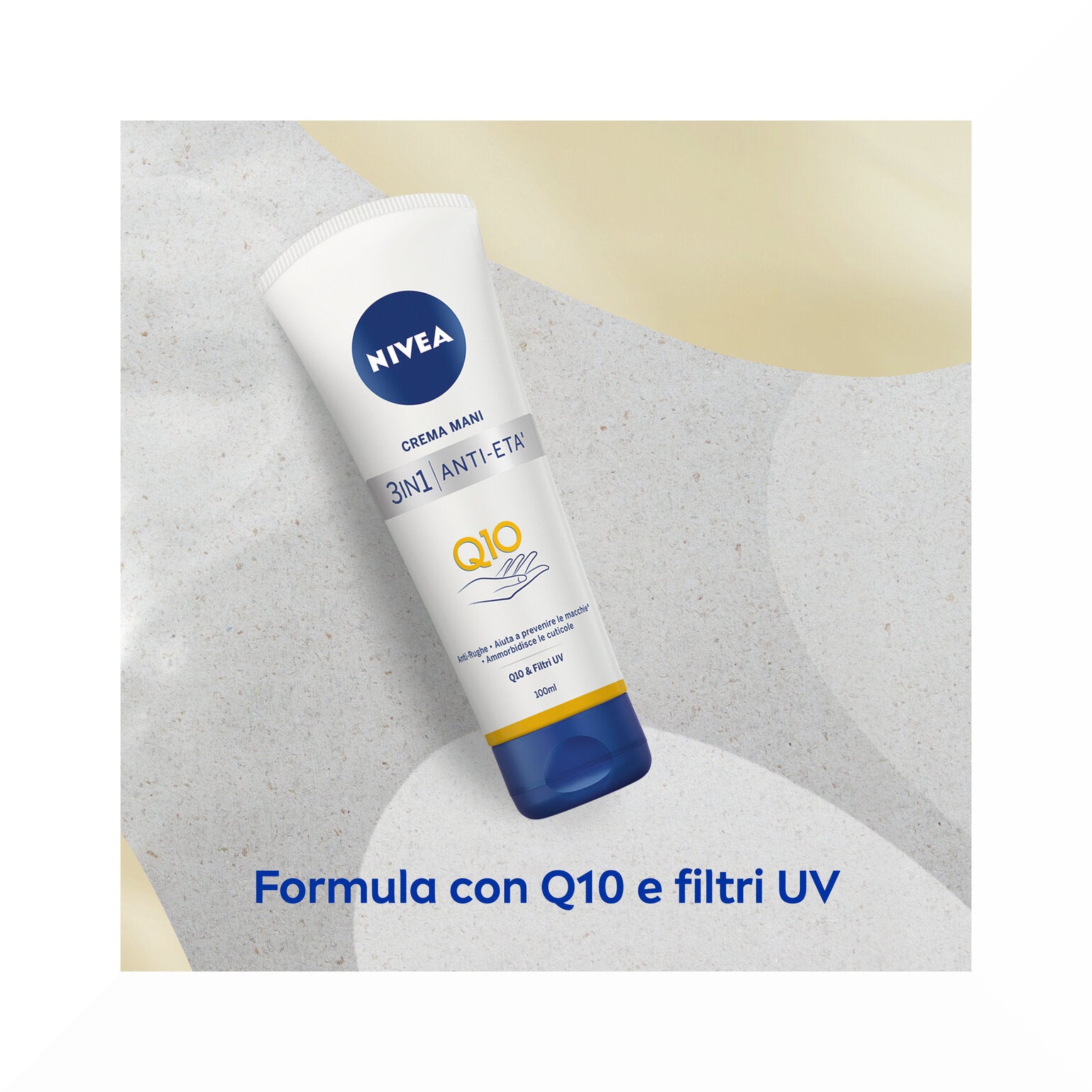 Nivea Q10 Crema Mani 3in1 Anti-età Q10 100ml Idratante Antirughe E Antimacchie Con Q0-4