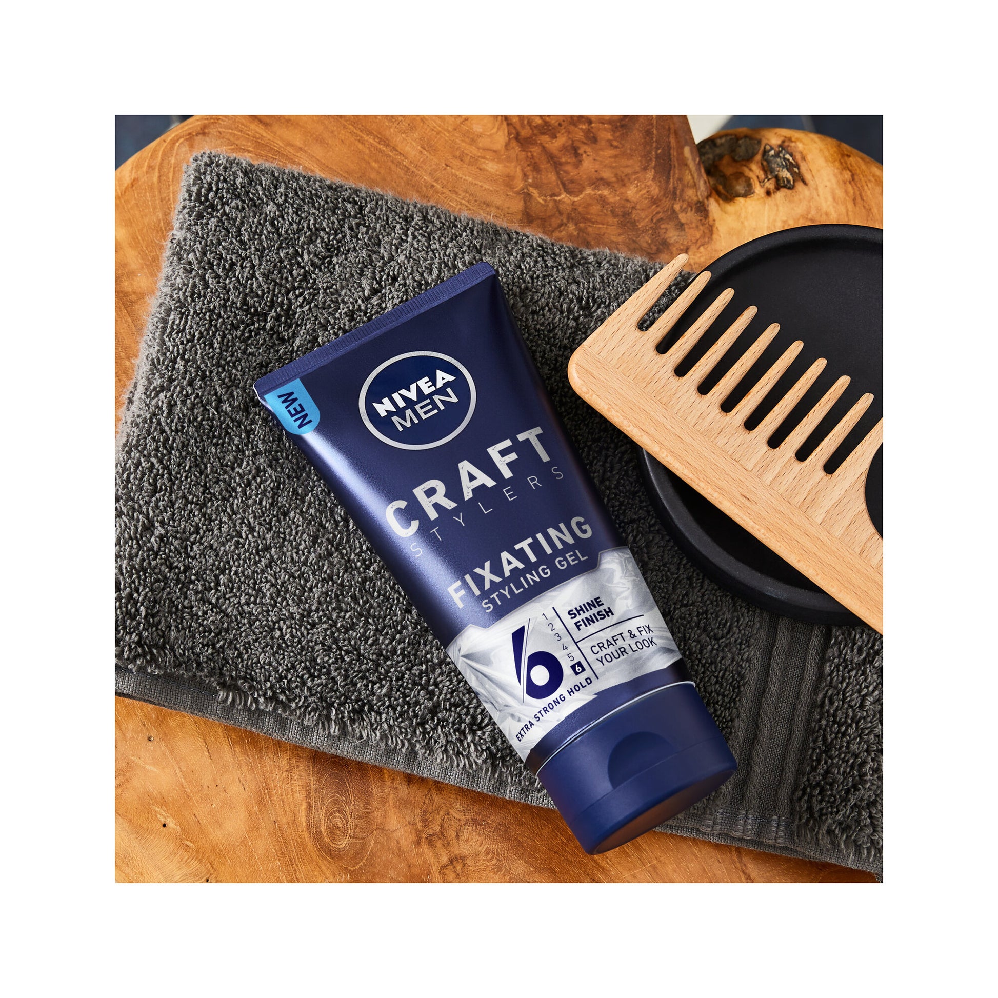Nivea Craft Stylers Aqua Shiny Effect Gel Per La Cura Capelli Con Effetto Bagnato 150ml-3