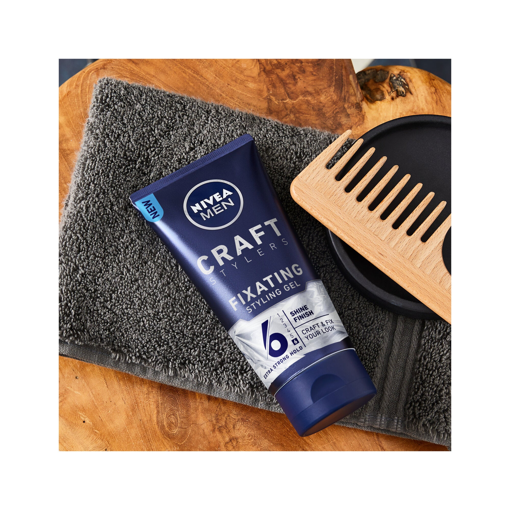 Nivea Craft Stylers Aqua Shiny Effect Gel Per La Cura Capelli Con Effetto Bagnato 150ml-3