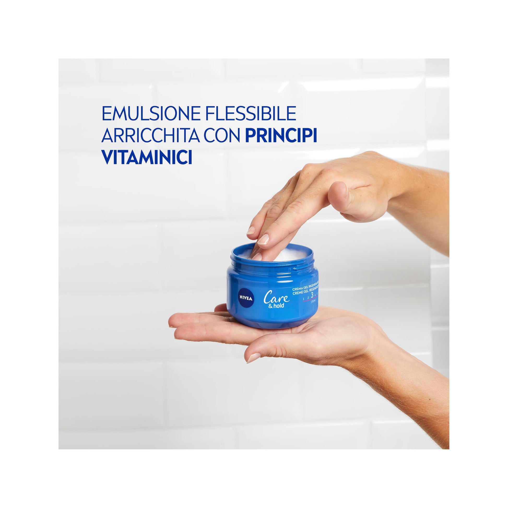 Nivea Care & Hold Creme Gel Styling Gel Per La Cura Capelli A Lunga Tenuta Anti-crespo 150ml-4