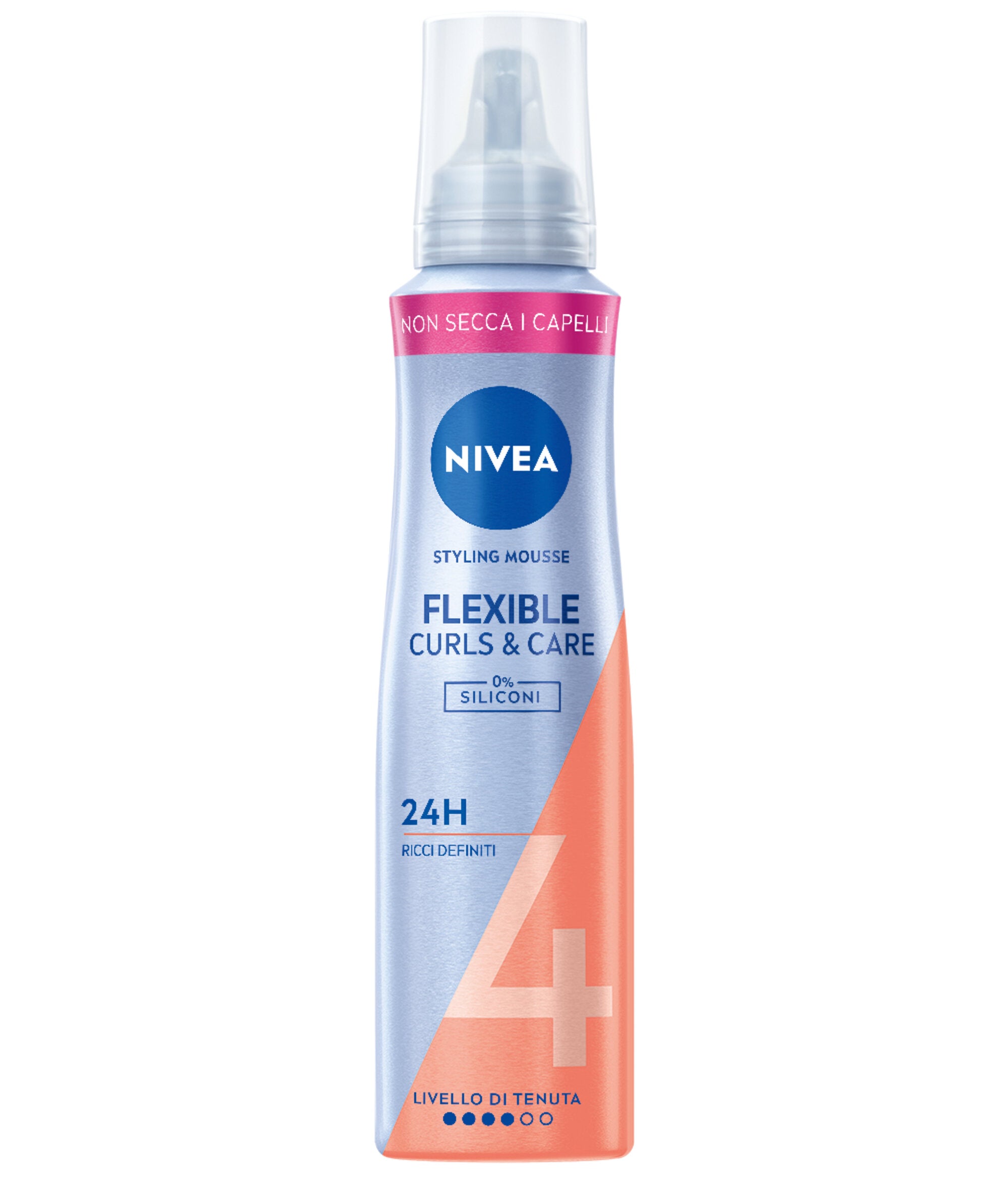 Nivea Styling Mousse Flexible Curls&care Schiuma per la Cura Capelli Ricci Extra Forte 150ml-1