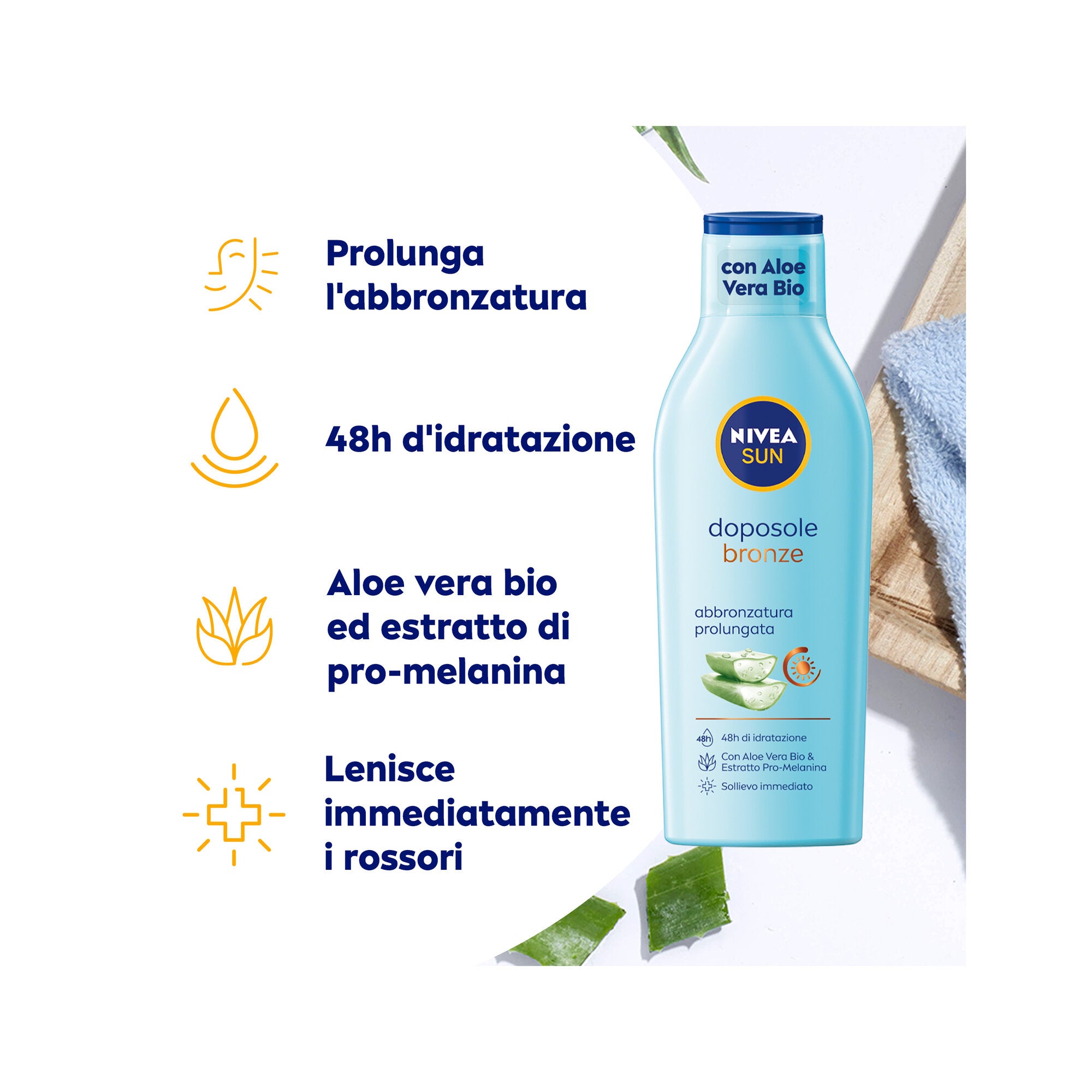 Nivea Sun Latte Doposole Bronze 400ml Dopo Sole Idratante Per Un'abbronzatura Luminosa E Duratura-3