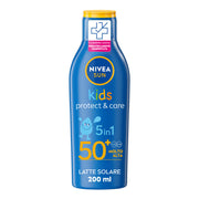 Nivea Sun Latte Solare Kids Protect & Care Fp50+ 200ml Crema Solare Per Bambini Waterproof-2
