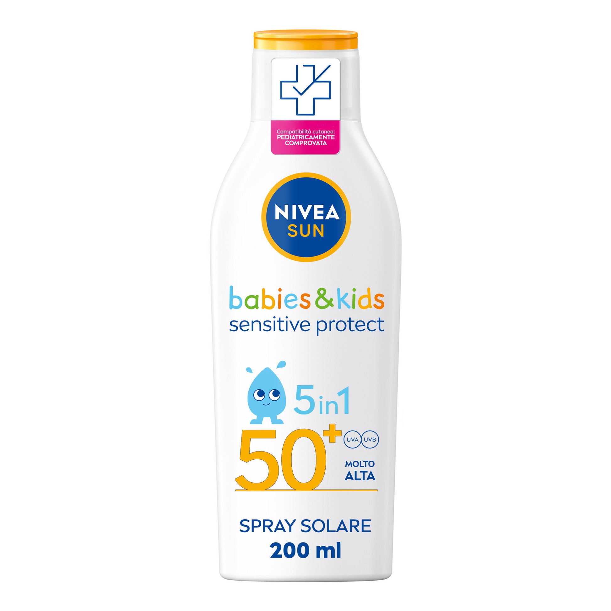 Nivea Sun Latte Solare Kids Sensitive Protect Fp50+ 200ml Crema Solare Per Bambini E Neonati-2