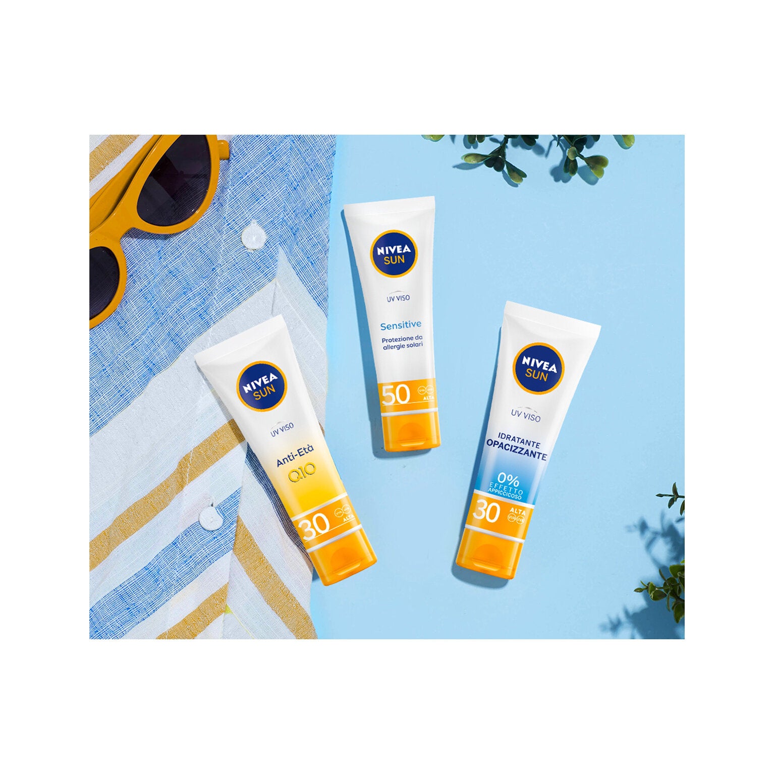 Nivea Sun Uv Viso Sensitive Fp50 50ml Crema Solare Viso Delicata Per Pelli Sensibili-6