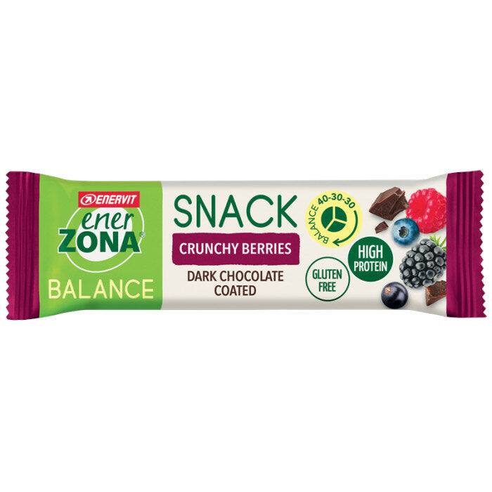 Enerzona balance snack gusto frutti di bosco con cioccolato fondente 33g-2