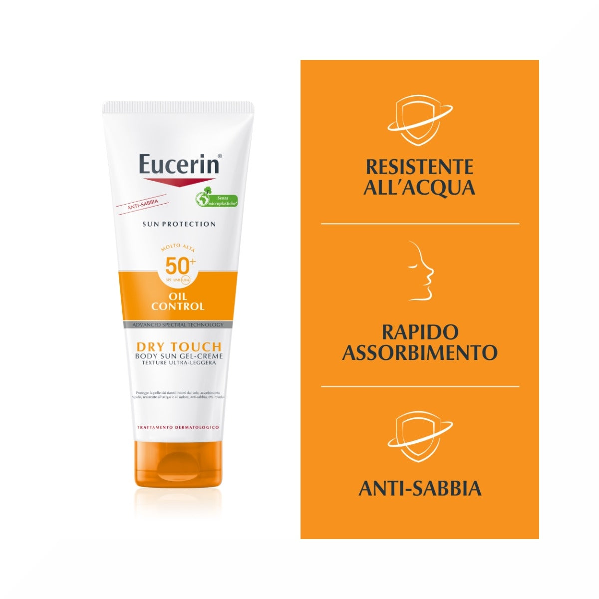 Eucerin Sun Gel-Cream SPF 50+ Dry Touch Sensitive Protect 200ml-2