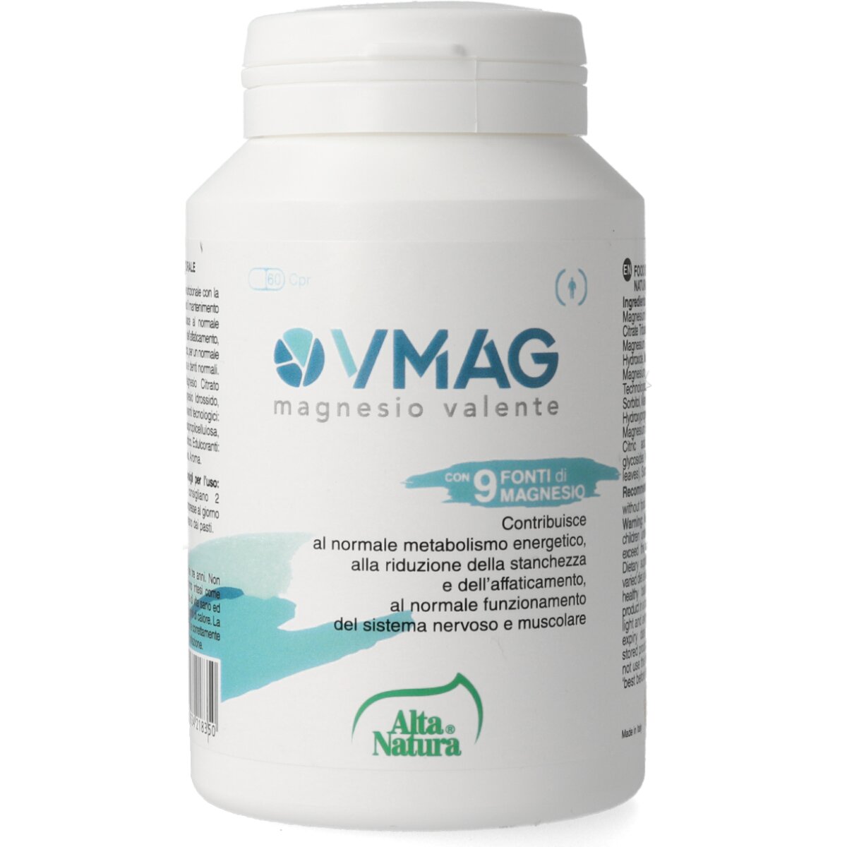 Alta Natura VMAG integratore di magnesio 60 compresse-2