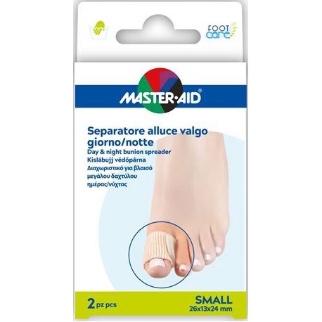 Master-Aid Foot Care Divaricatore Alluce Giorno/Notte Taglia S 2 pezzi