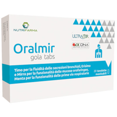 Oralmir Gola Tabs per il benessere della gola 20 tavolette masticabili-2