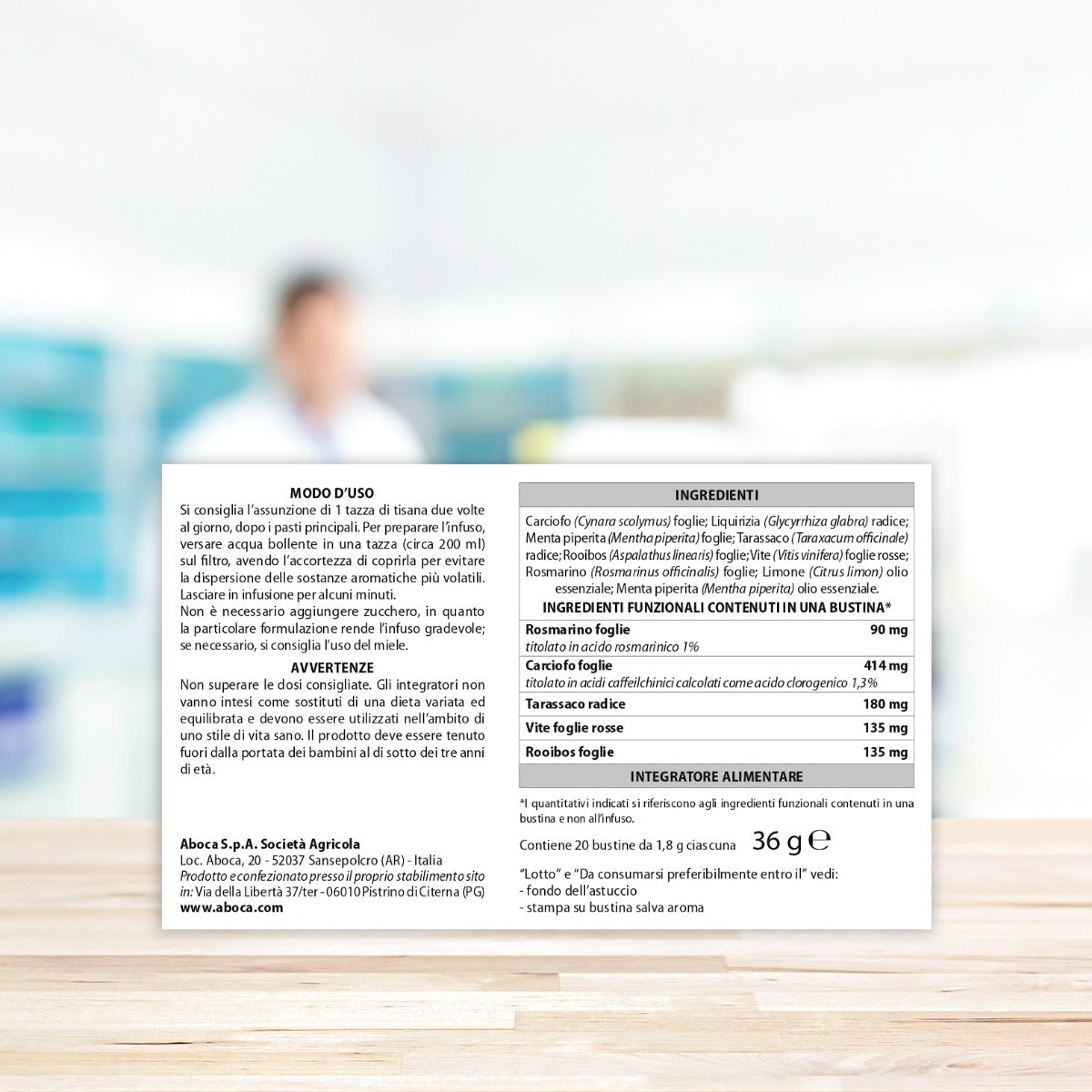 Aboca Epakur Digestive Tisana 20 Filtri-6