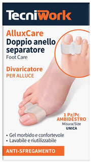 Allux Care Separatore e Divaricatore per Alluce a Doppio Anello-0
