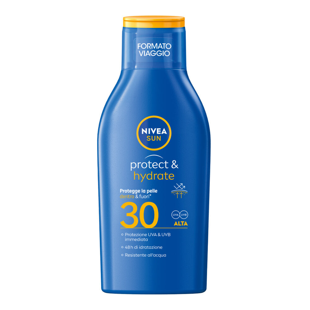 Nivea Sun Latte Solare Protect & Hydrate Fp30 100ml Crema Solare 30 Idratante in Formato Viaggio-2