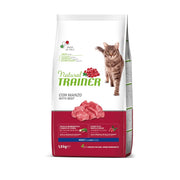 Natural Trainer Crocchette Con Manzo Per Gatti Adulti Sacco 1,5kg-2