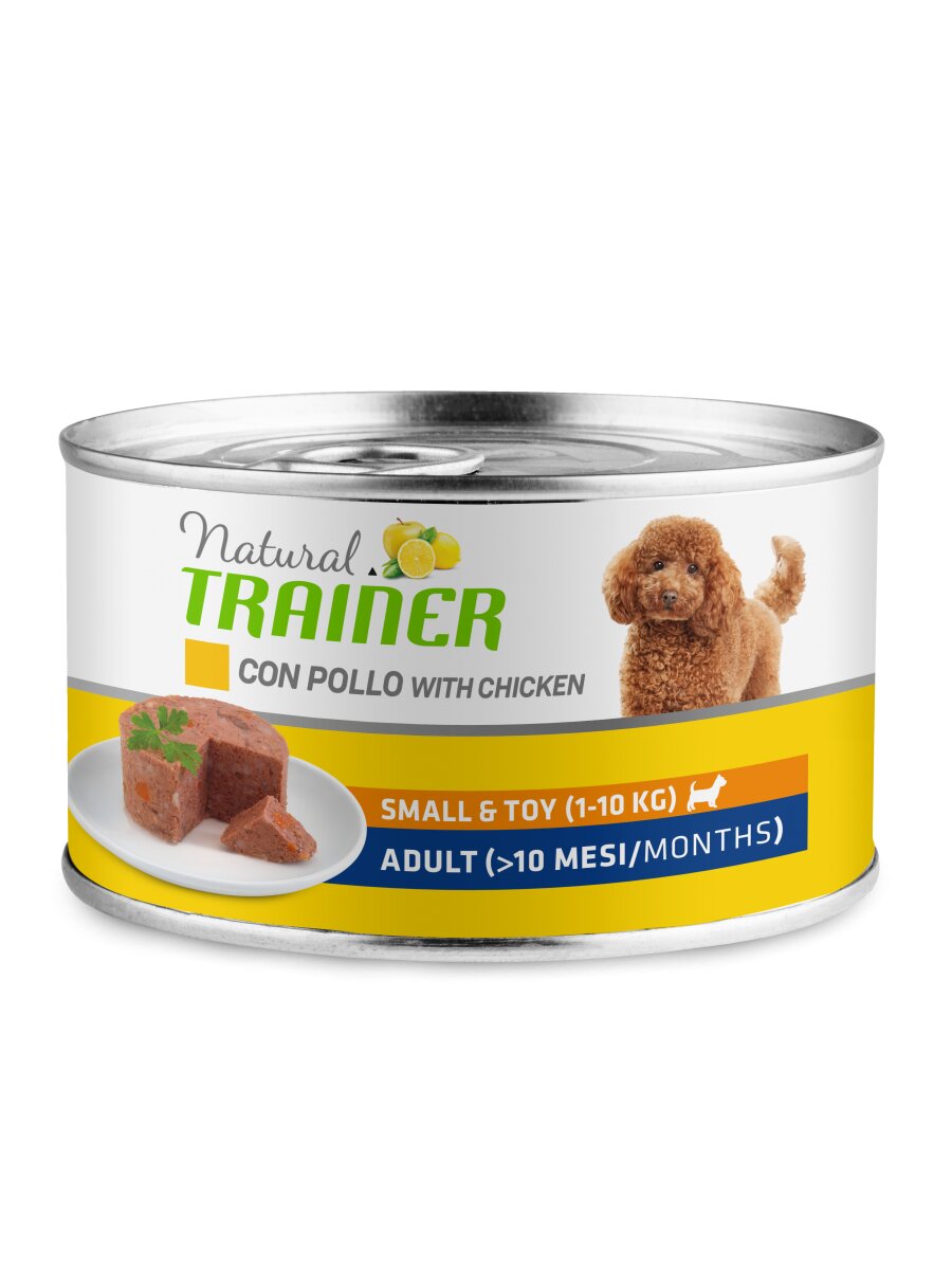 Natural Trainer Cibo Umido Pollo Per Cani Adulti Taglia Piccola Lattina 150g-2