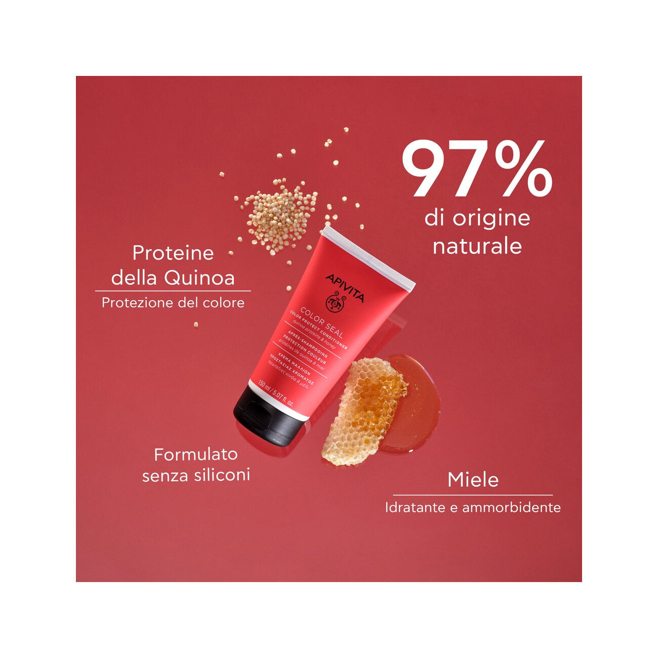 Apivita Balsamo Protezione Colore per capelli colorati 150ml-3