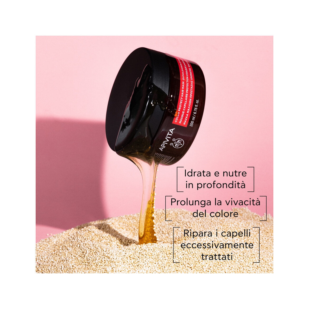 Apivita Hair Mask Colored Seal maschera per capelli protezione colore 200ml-2