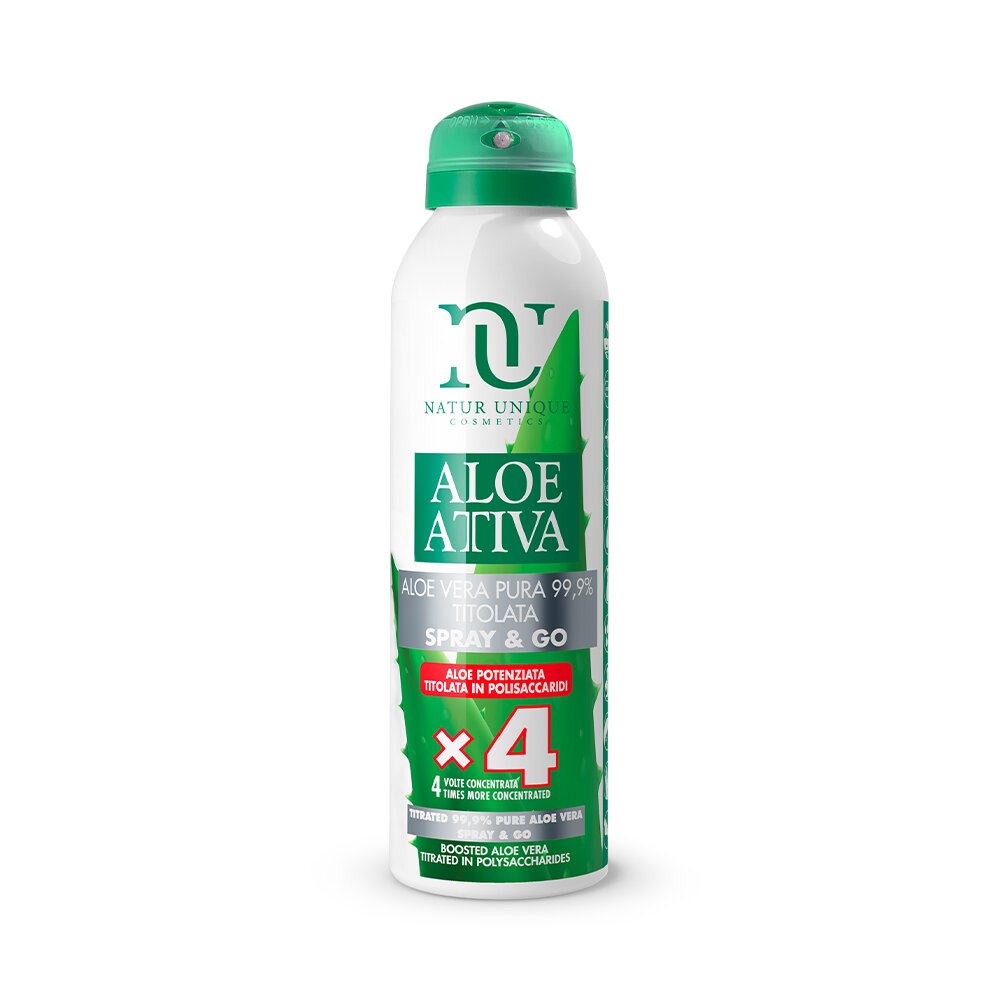 Natur Unique Spray&Go Aloe Attiva Titolata Spray Corpo Idratante 150ml-2