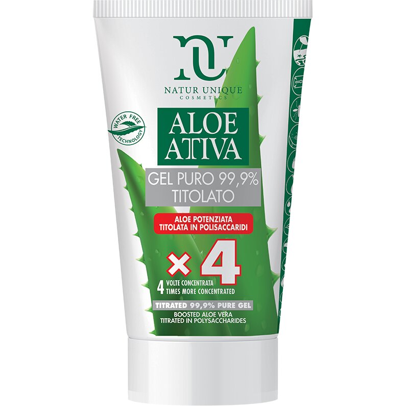 Natur Unique Aloe Attiva Gel Puro 99,9% Titolato Travel Size 50ml-2