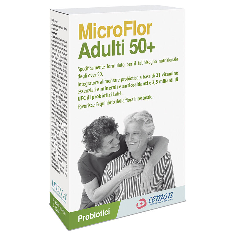 Cemon Microflor Adulti 50+ A Base Di Probiotici 30 Capsule-2