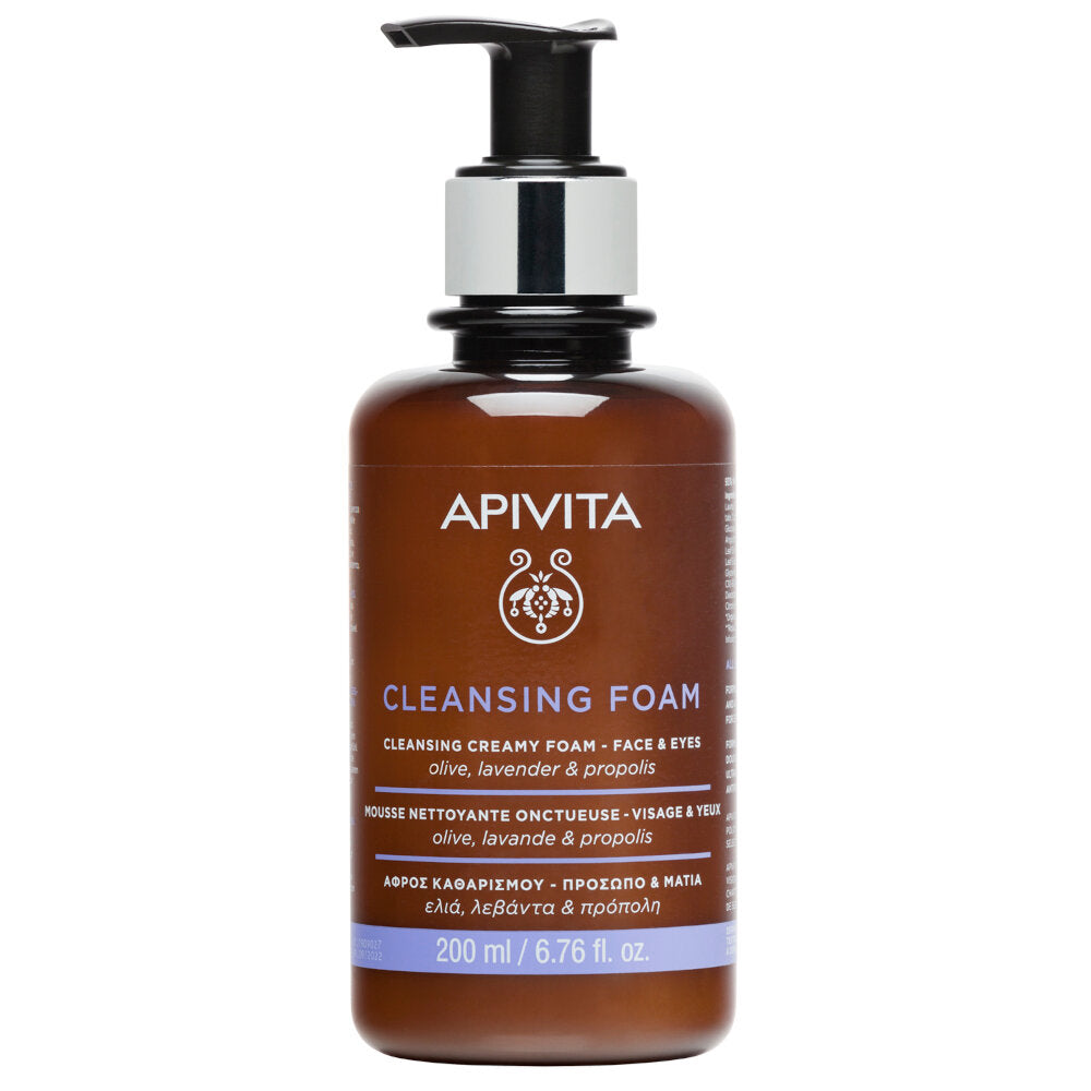 Apivita Mousse Detergente Cremosa Viso/Occhi 200ml-1