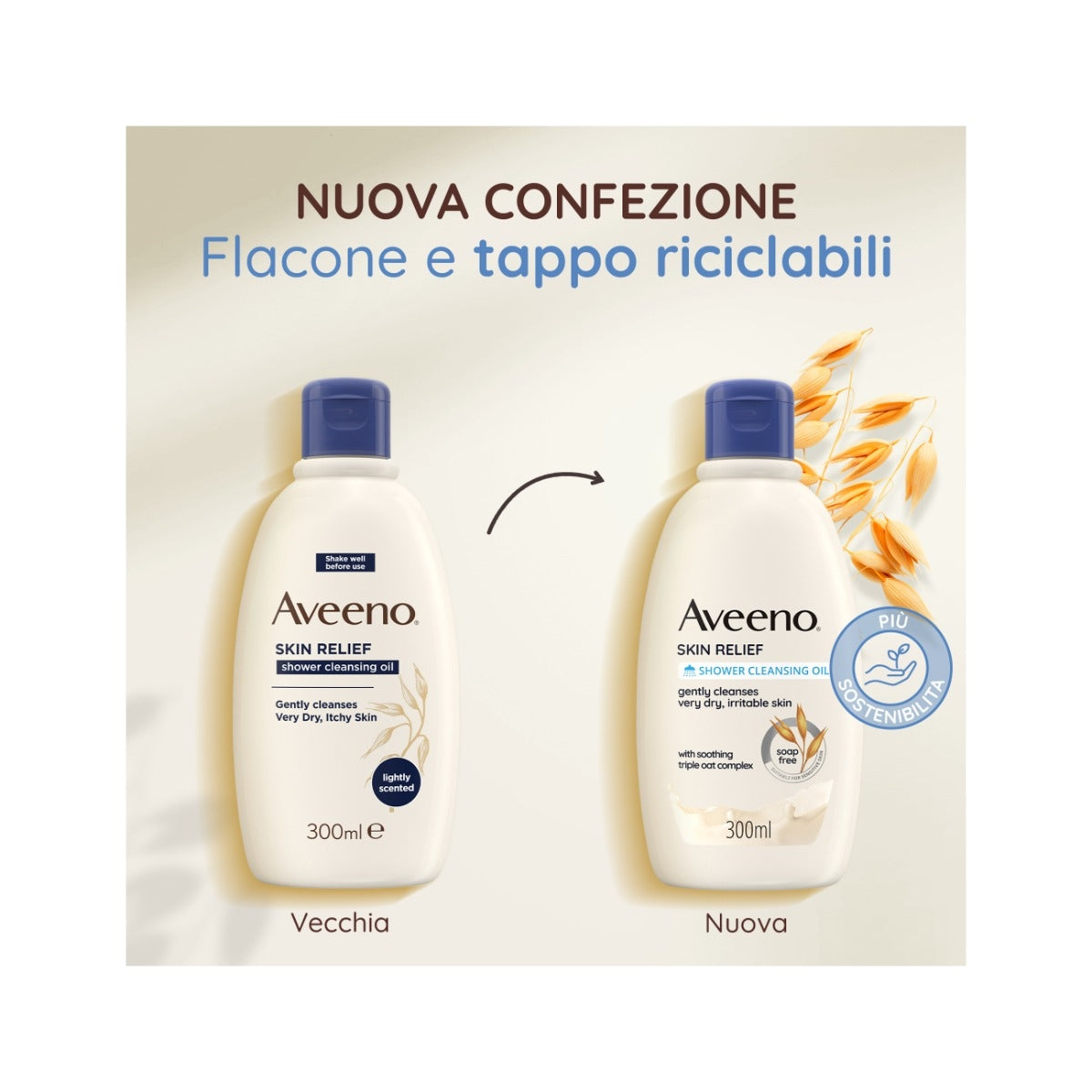 Aveeno Skin Relief Detergente Olio Bagno e Doccia 300ml-6