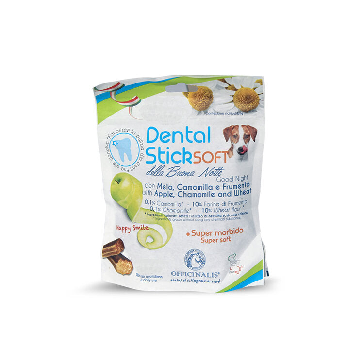 Officinalis Dental Stick Soft con mela e camomilla per cani Taglia Large 7 sticks 130g-2