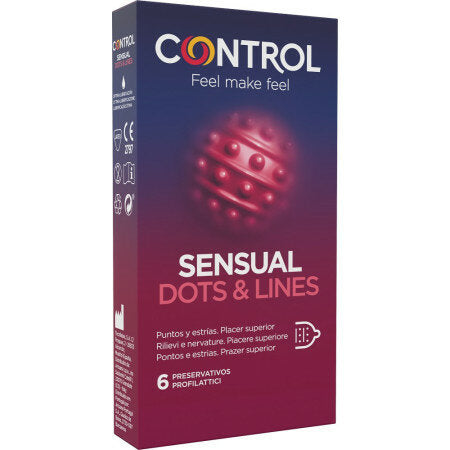 Control Sensual Dots & Lines 6 Profilattici-3