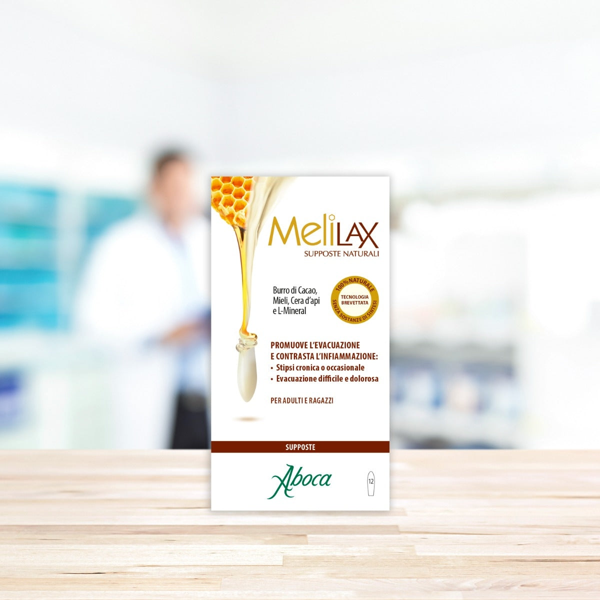 Aboca Melilax Sollievo Naturale dalla Stitichezza 12 Supposte-3