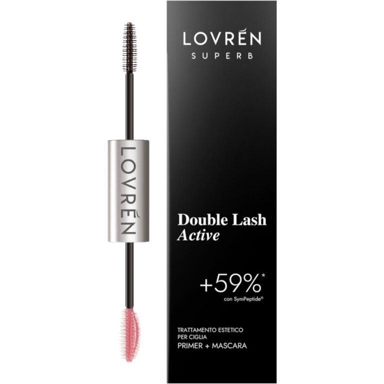 Lovren Superb Double Lash Active Trattamento Primer 4,5ml + Mascara 5ml-2
