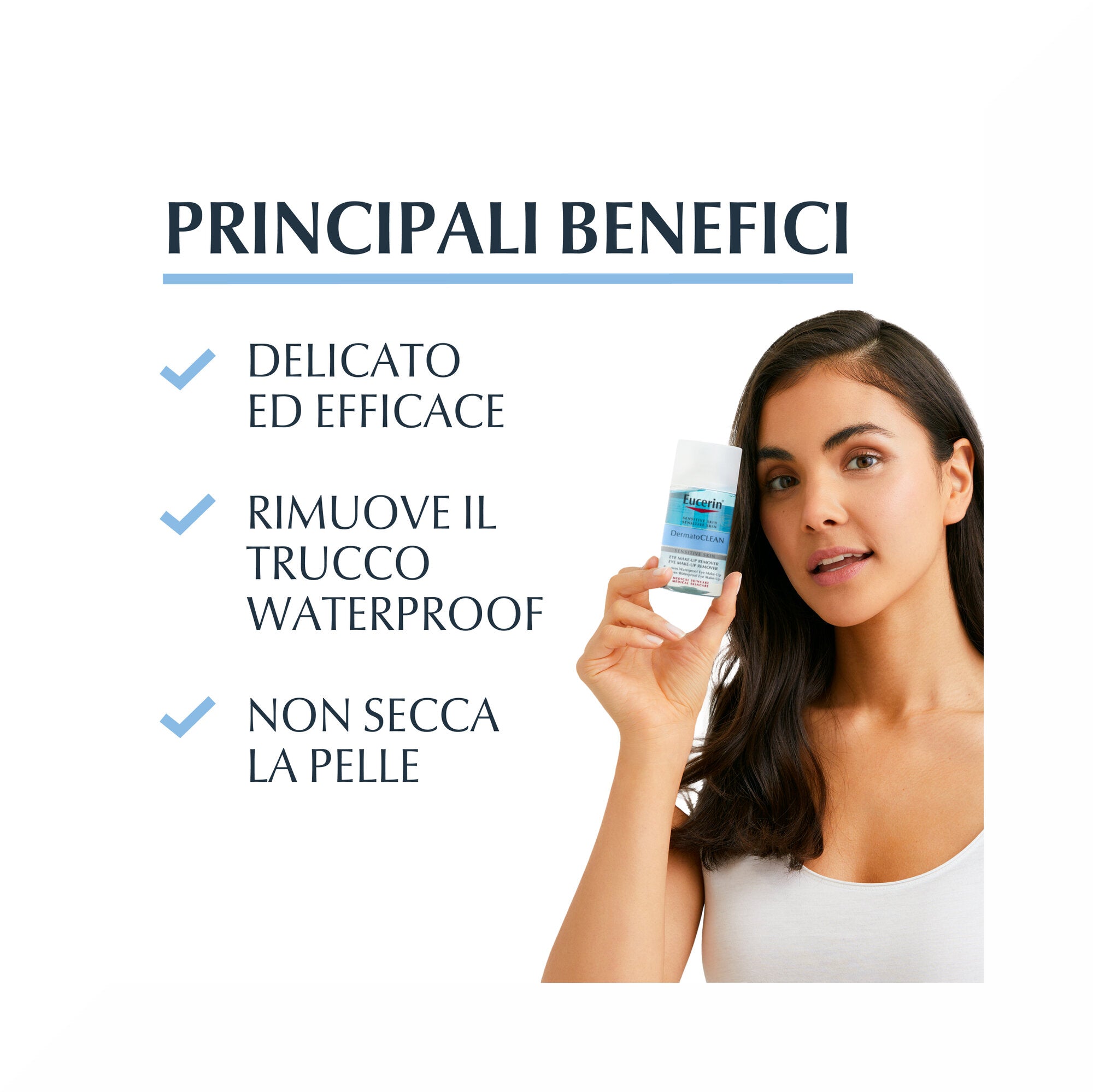 Eucerin Dermatoclean Struccante Occhi Waterproof 125ml-2